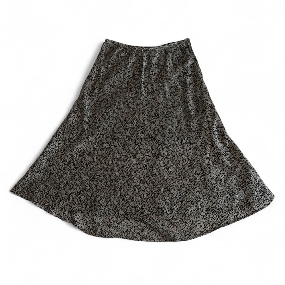 Printed Midi A-Line Skirt